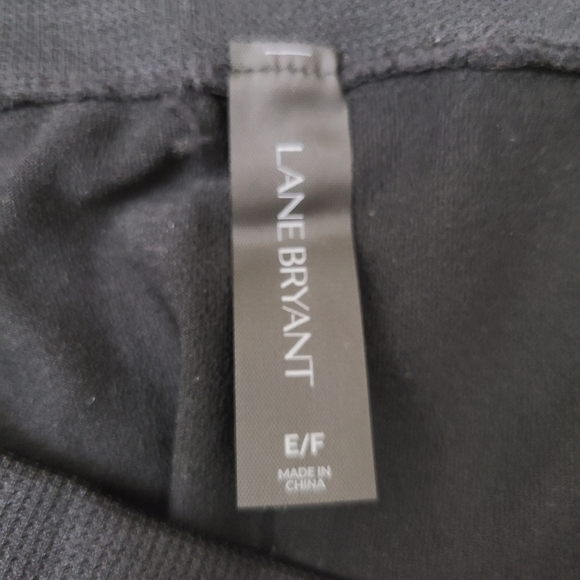 LANE Bryant black high waisted lightweight neutral leggings, Size E/F - Picture 5 of 7